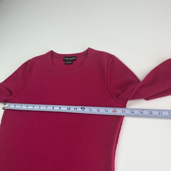 Sutton Cashmere Sweater S M Berry Layering Quiet Luxury Lightweight Soft Girl - Picture 5 of 7